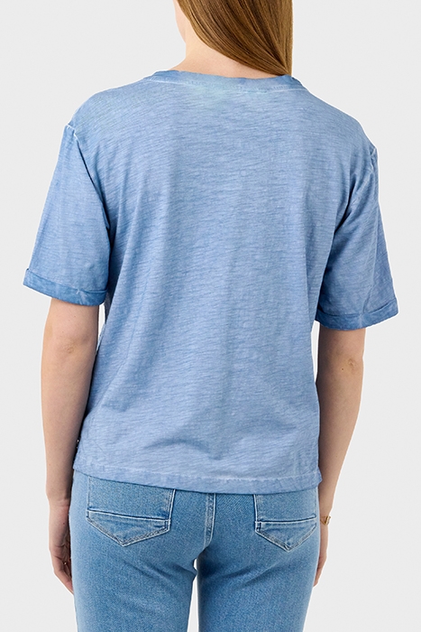 TOP MET BRODERIE BLISSFUL BLUE 2