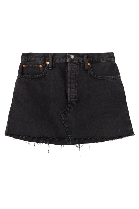 90S MINI SKIRT WASHED BLACK 1