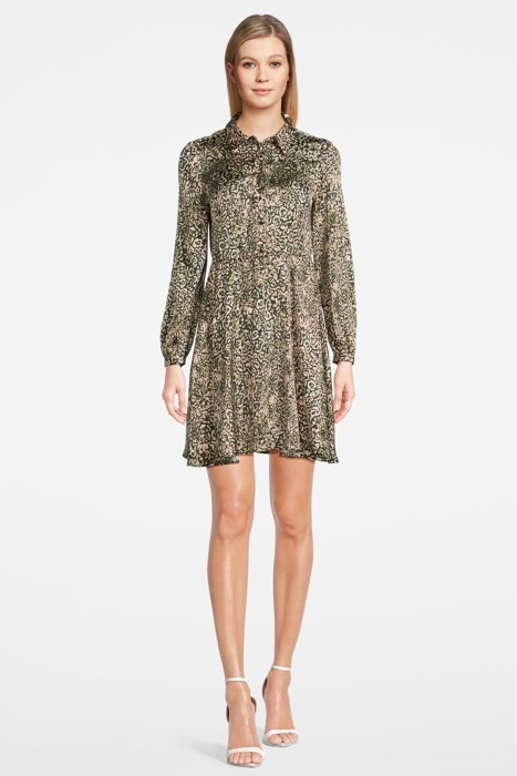 EVERETT ABITO SATIN STAMPA SWE MULT. PINK/GREEN 1