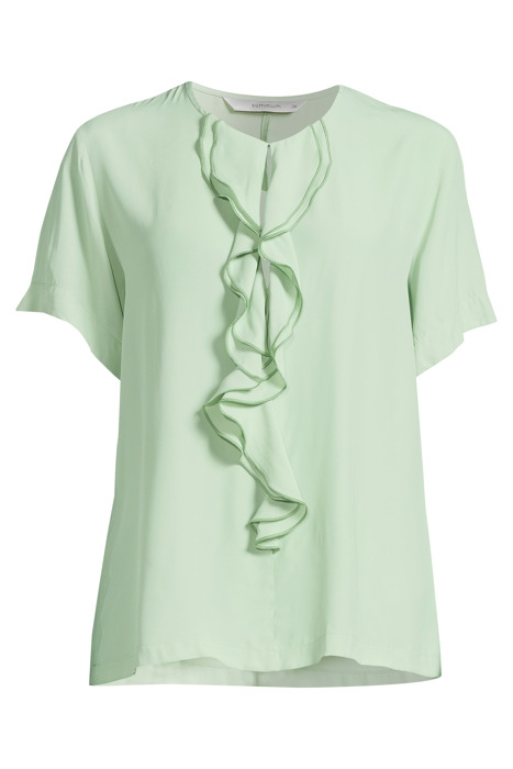 TOP RUFFLES FLUID VISCOSE SOFT SAGE 6