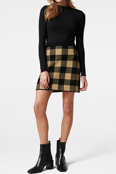 CADY JACQUARD CHECK KNIT SKIRT CHECK 4