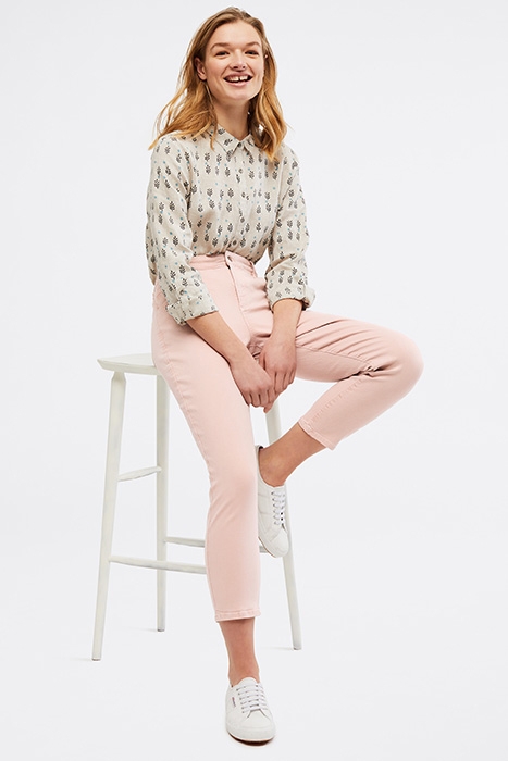 STRAIGHT CROP SPRINGS PINK PLAIN 4