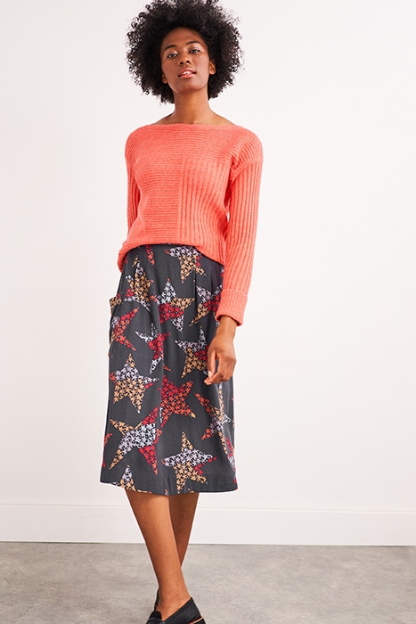 CAMILLA MIDI SKIRT GREY MLT 2