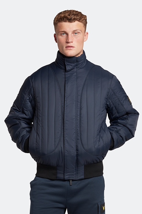 VERTICAL PADDED BOMBER DARK NAVY 1