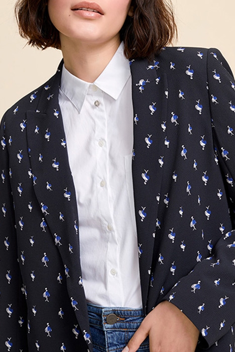 VILMA - BLACK SUIT JACKET WITH BALLERINA PRINT 4