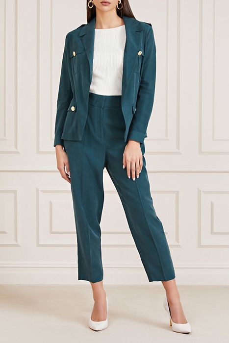 MALIKA PANT CHENILLE FORMAL GREEN 1