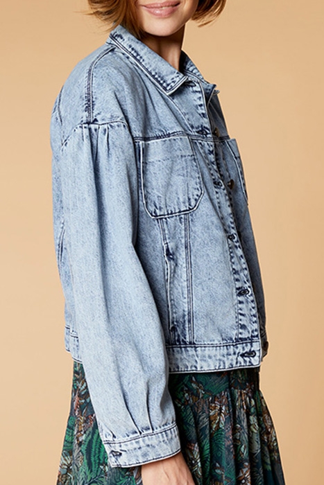DALHIA - 7/8TH DENIM LIGHT WASH JACKET 4