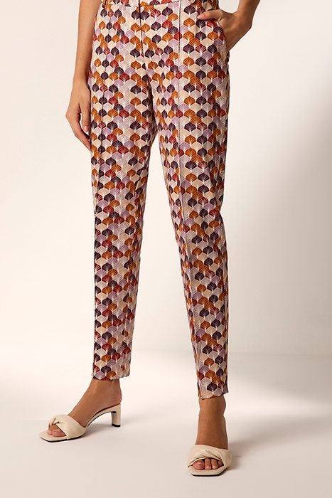 TROUSERS LEAVES COTTON STRETCH MULTICOLOUR 2