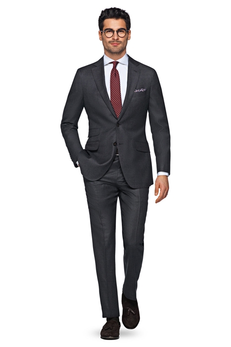 DARK GREY BIRD'S EYE SIENNA SUIT 1