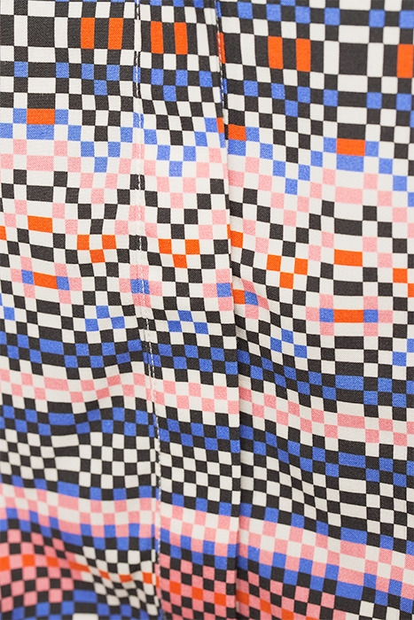 PRINTED BLOUSE WITH V-NECK ROSEWATER 6