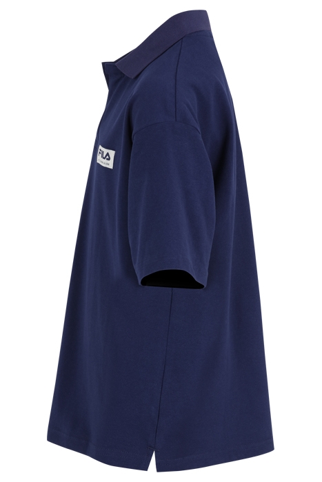 TEISING RELAXED PIQUE RESORT SHIRT MEDIEVAL BLUE 3