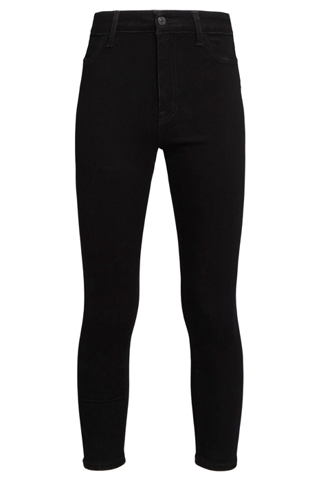 THE BORDERLINE HIGH RISE SKINNY CROP JEAN COAL 1