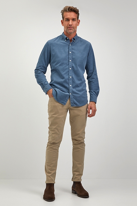 CORDUROY SHIRT GMD MEDIUM BLUE 2