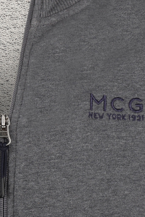 ZIP THRU SWEATSHIRT DARK GREY MELANGE 6