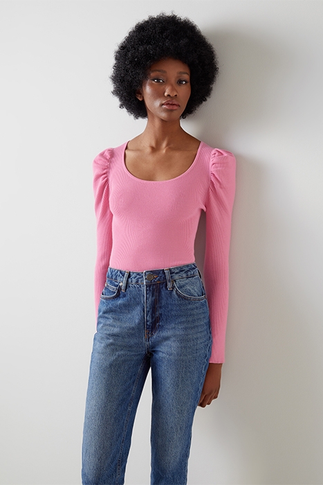 RITA SWEATER BRIGHT PINK 1