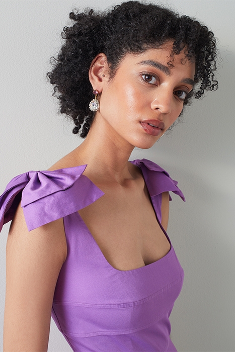 EMERALD MIDI DRESS WISTERIA 5