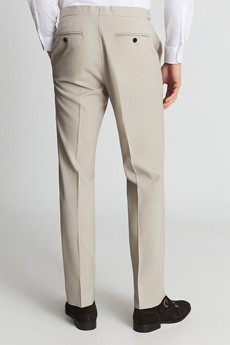FINE-WOOL SUIT PANTS BISCUIT 2