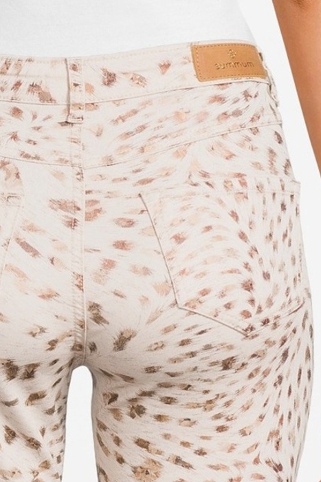 SKINNY PANTS STRETCHY FOIL PRINT ALPACA 5