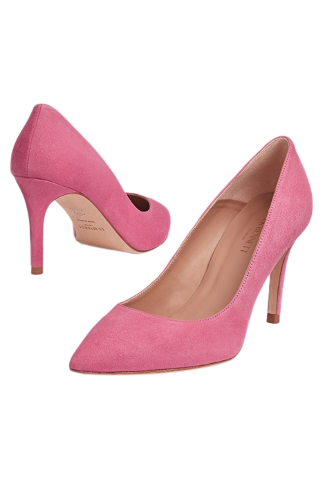 FLORET COURT HEEL BRIGHT PINK 3