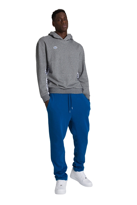 HOODIE TEAM DARK GREY MELANGE WHITE BL 2