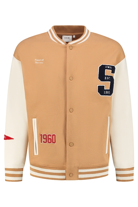 MEN VARSITY JACKET FOOTBALL BAKER BROWN 1