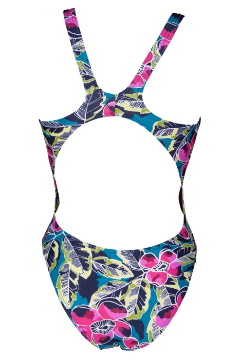 W TROPICAL SKETCH SWIM TECH ONE PIECE GREEN MULTI 6
