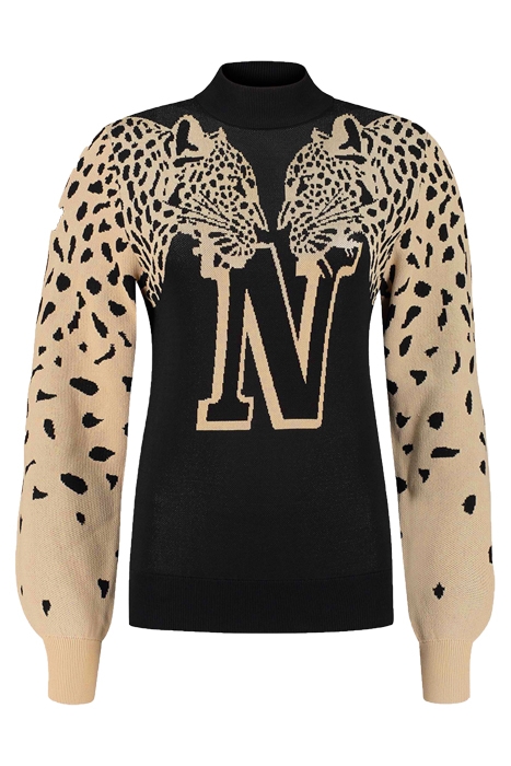 GRETTA PULL BLACK/HUMMUS 1