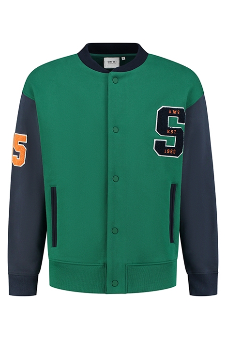 MEN VARSITY JACKET IVY LEAGUE BOTTLE GREEN 1