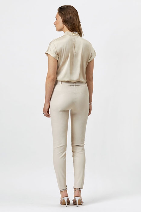 DURAN STRETCH LEATHER PANTS BUTTER 2