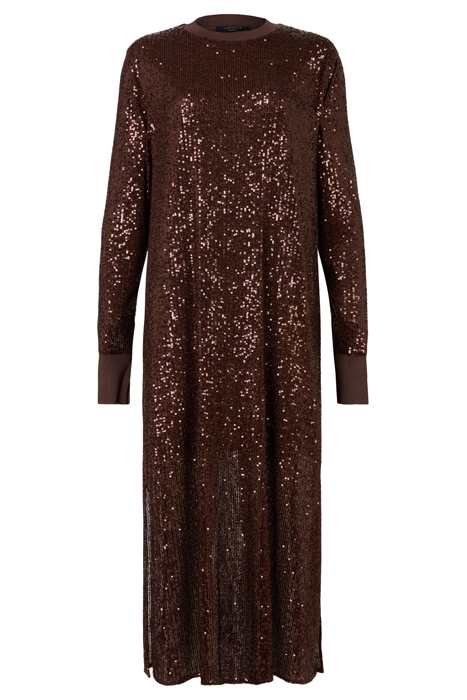 JUELA CREW DRESS DARK BROWN 6