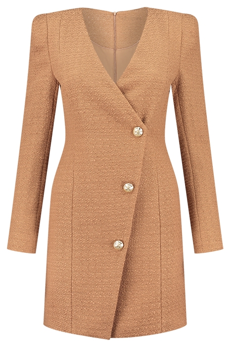 NELLY BLAZER DRESS CARAMEL 1