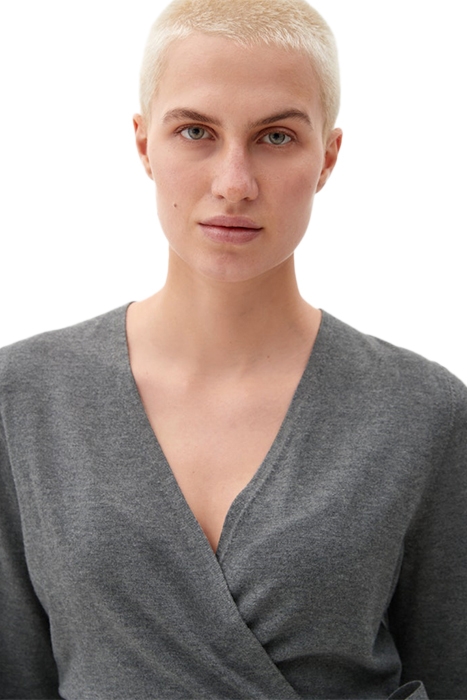 CARDIGAN LONGSLEEVE GREY/BLACK 5