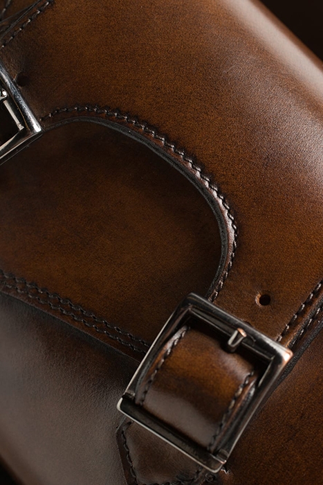 LEATHER-D.MONK-BROWN 8