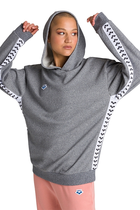 HOODIE TEAM DARK GREY MELANGE WHITE BL 6