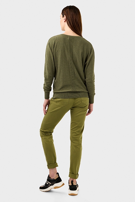 SWEATER WITH WRAP DETAIL AVOCADO 3