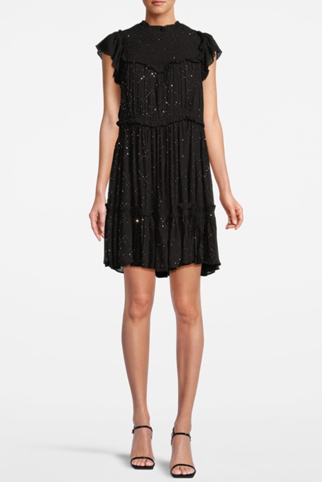 PERRI SPARKLE DRESS BLACK 1