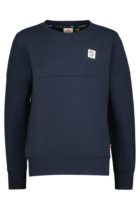 CREWNECK-BASIC-LOGO MIDNIGHT BLUE 1