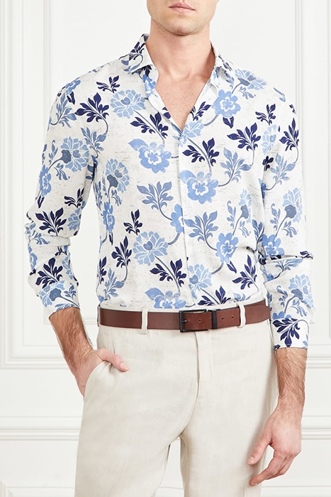 BENNY NEW COLLAR PAU BLUE MACRO FLOWER PR 1