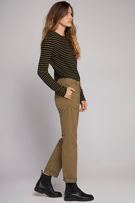 THE CAPTAIN RELAXED CHINO BASIL 4