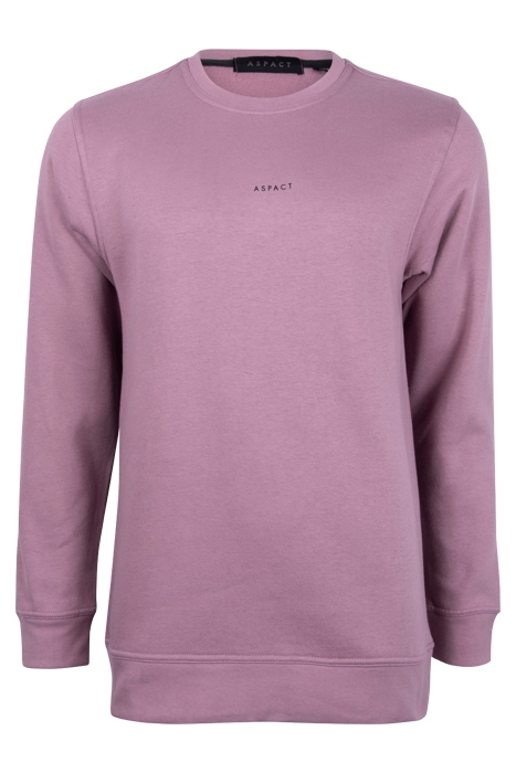 ASPACT BACK LOGO SWEATER ELDERBERRY 1