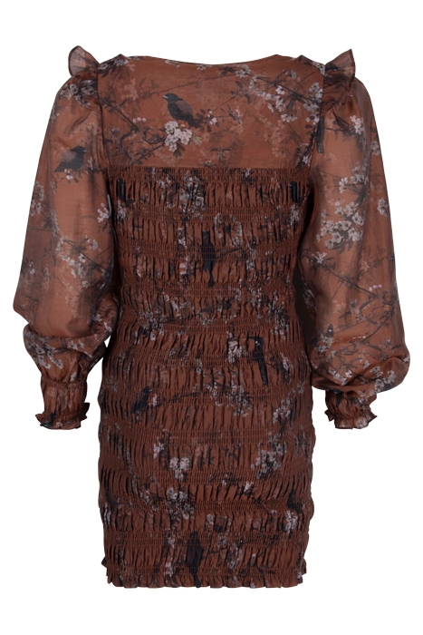 PRIA VIOLA DRESS CONKER BROWN 2