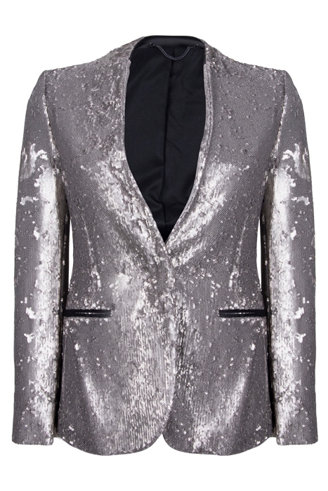 LEIGH SEQUIN BLAZER SILVER 1