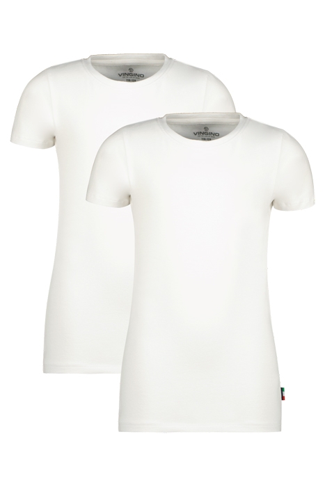 T-SHIRT ROUND NECK (2-PACK) REAL WHITE 1