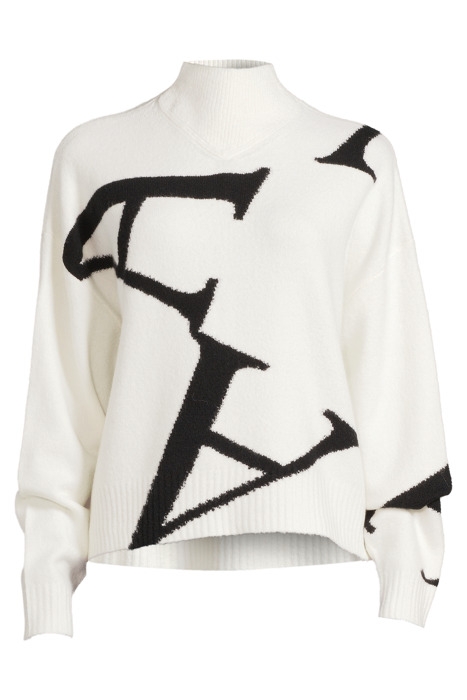 A STAR JUMPER CHALK WHITE/BLACK 6
