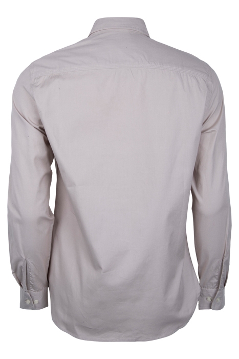 OXFORD 2 POCKET OVERSHIRT LS SOLID STONE 2