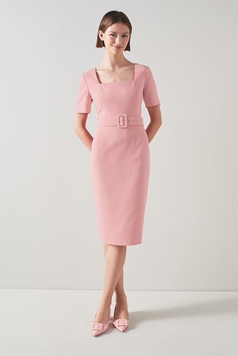 LEONORA MIDI DRESS PINK 2