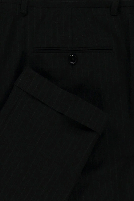BARROW TROUSER BLK/CHLK PINSTRIPE 3