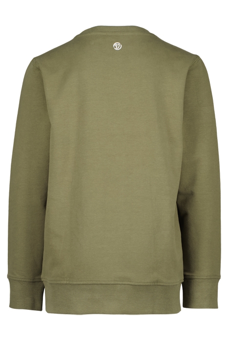 CREWNECK-CLASSIC-LOGO ARMY GREEN 2