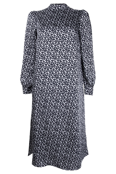 MIDI DRESS WITH BUTTON DETAILS RECYCLED BLACK 1