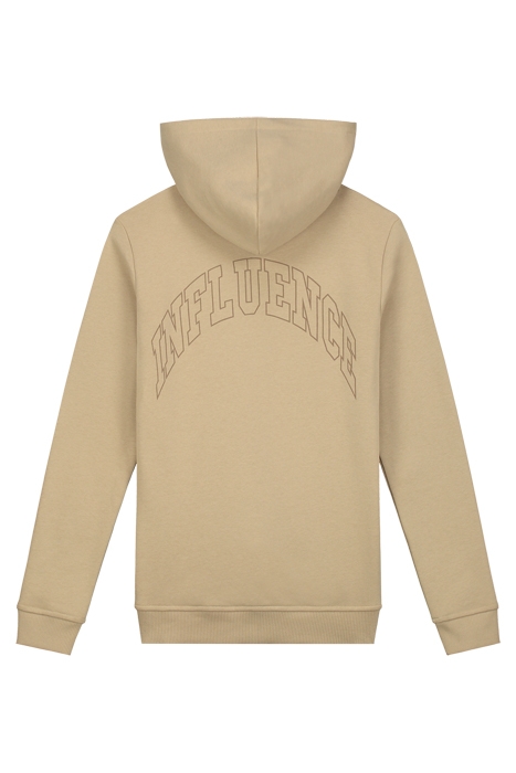 INFLUENCE ZIPPER HOODIE DESERT BROWN 2